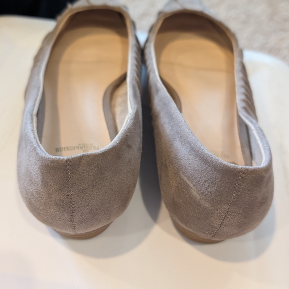 Fergalicious Taupe Pleated Flats - Picture 7 of 8